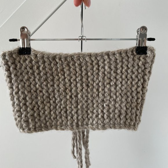 STONE | Knit Tie Up Top - Picture 3 of 4